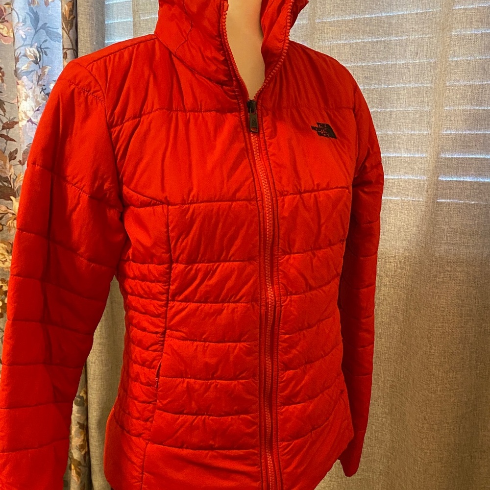 The North Face Women's Vibrant Red Puffer Jacket